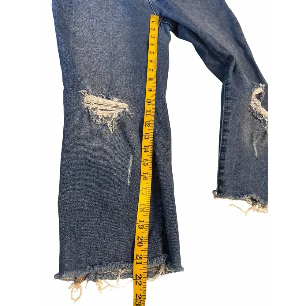Good American Distressed Cropped Jeans - Picture 6 of 13